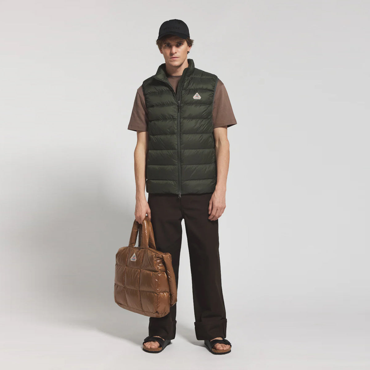 Arial Sleeveless Down Jacket Deep Khaki