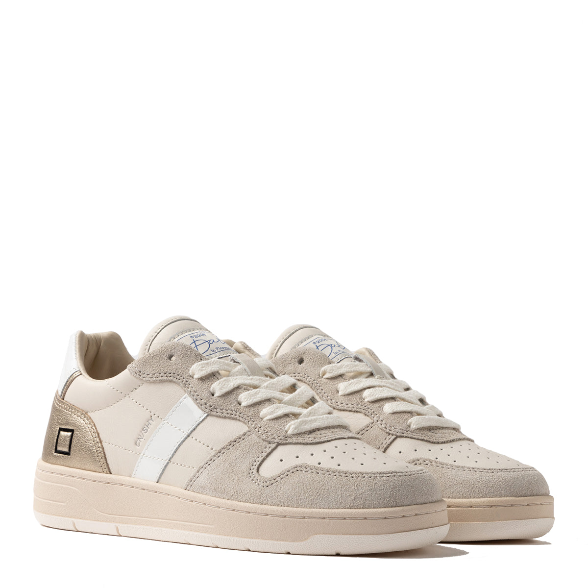 Sneakers Court Shiny White Platinum
