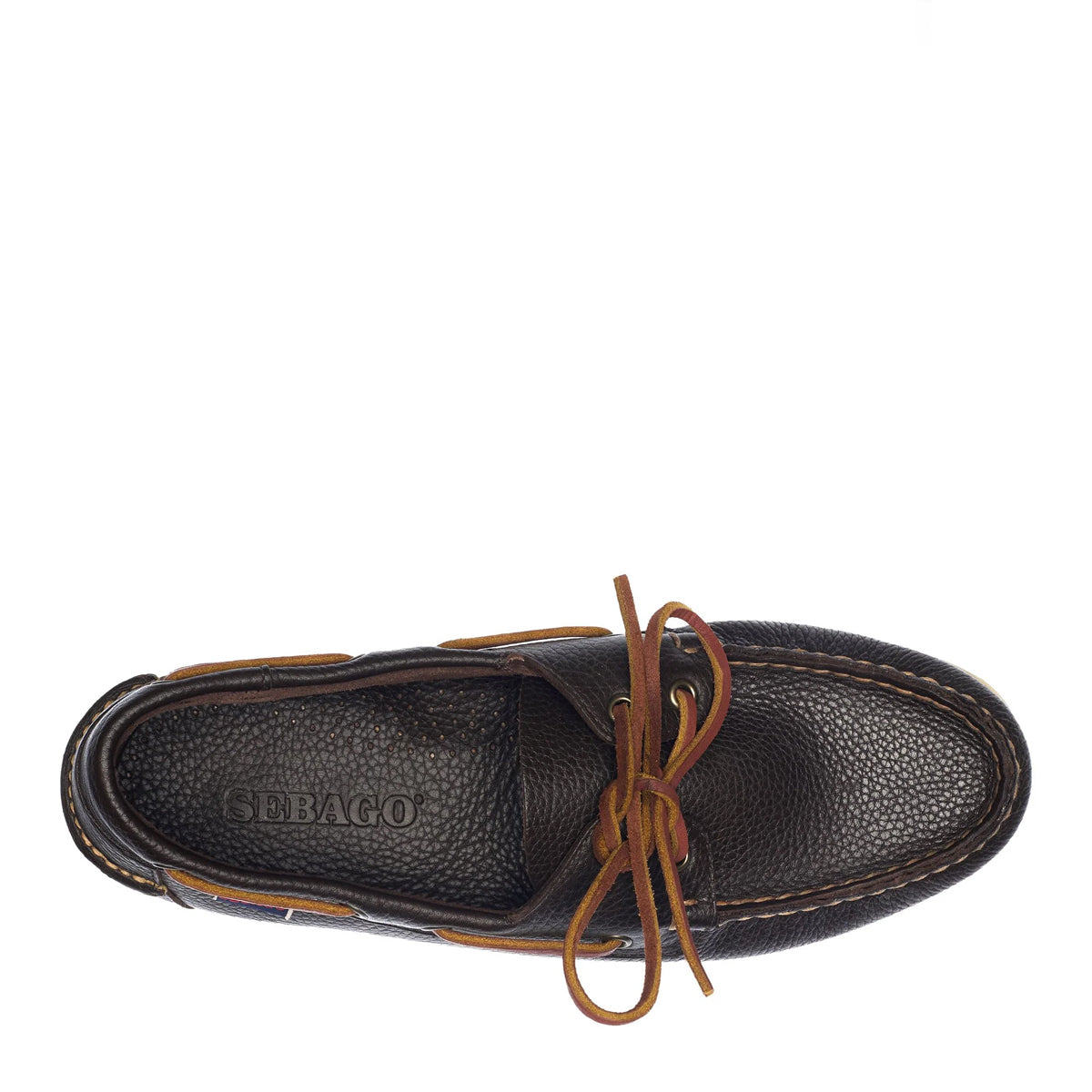 Scarpa da barca Portland Martellato Dark Brown