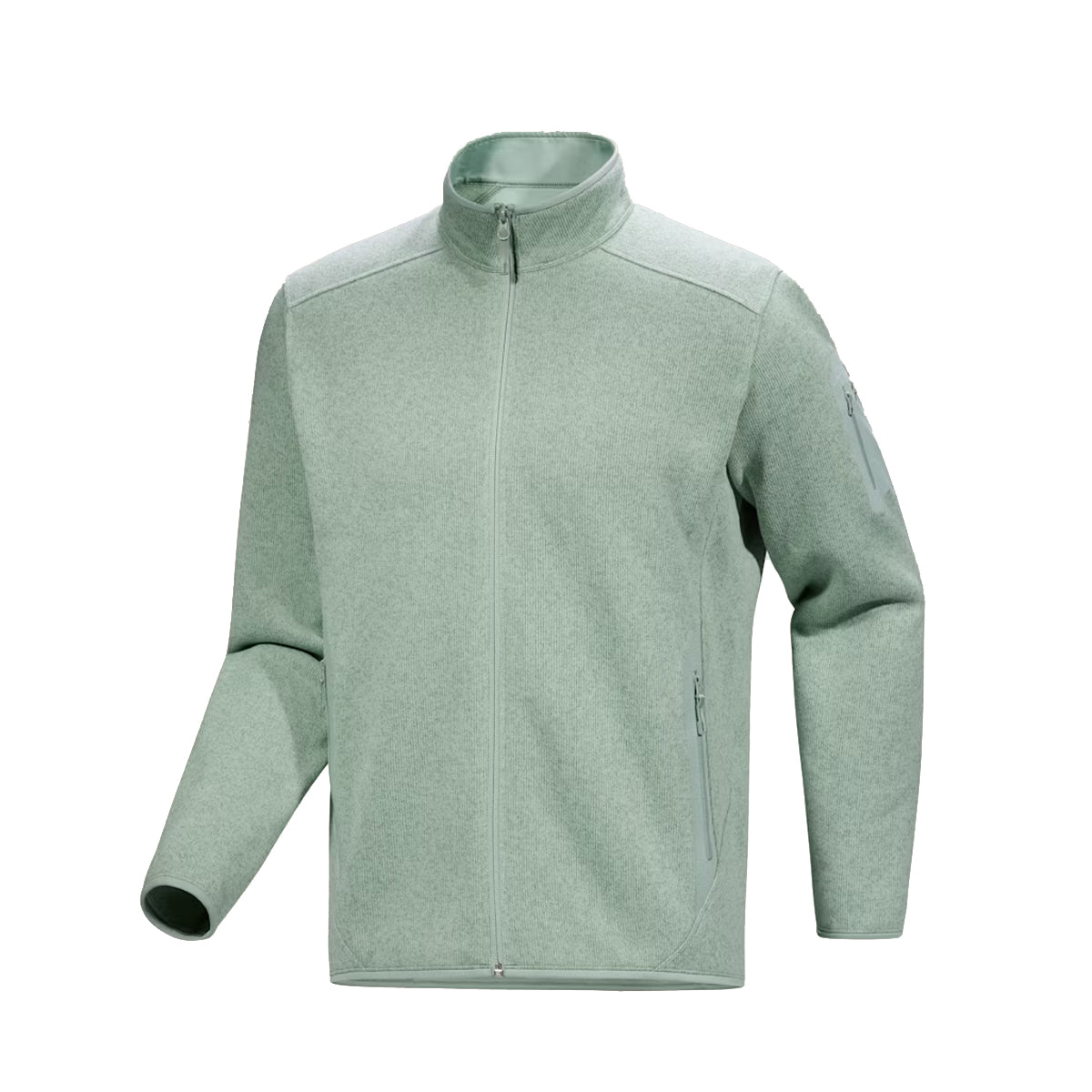Felpa Covert Cardigan Stone Green Heather