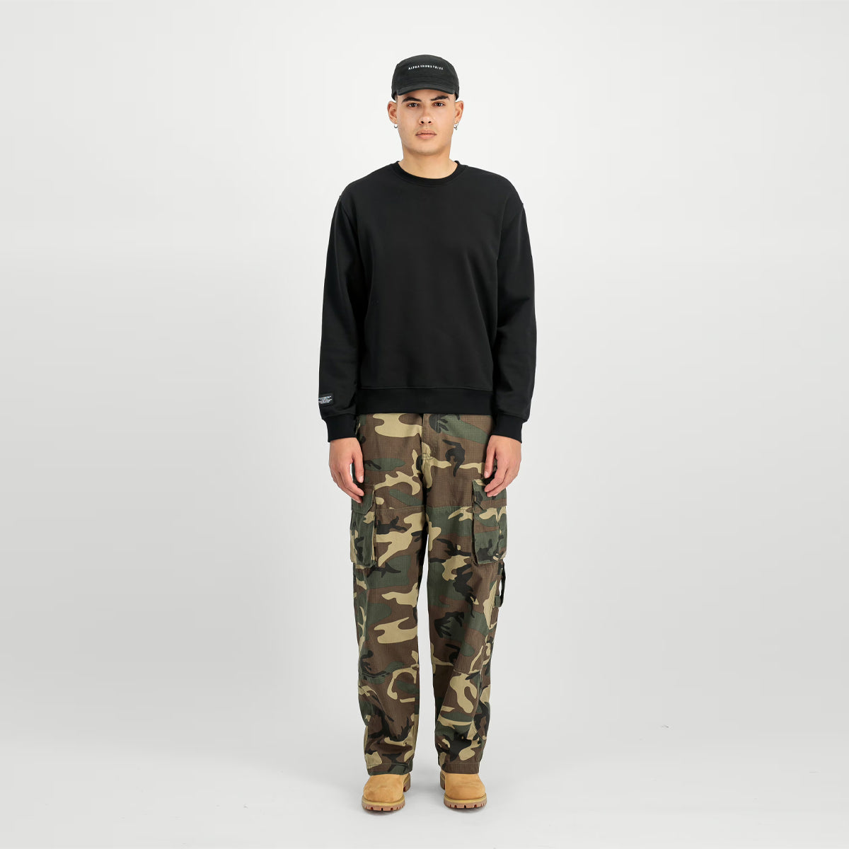 Felpa Label Backprint Black