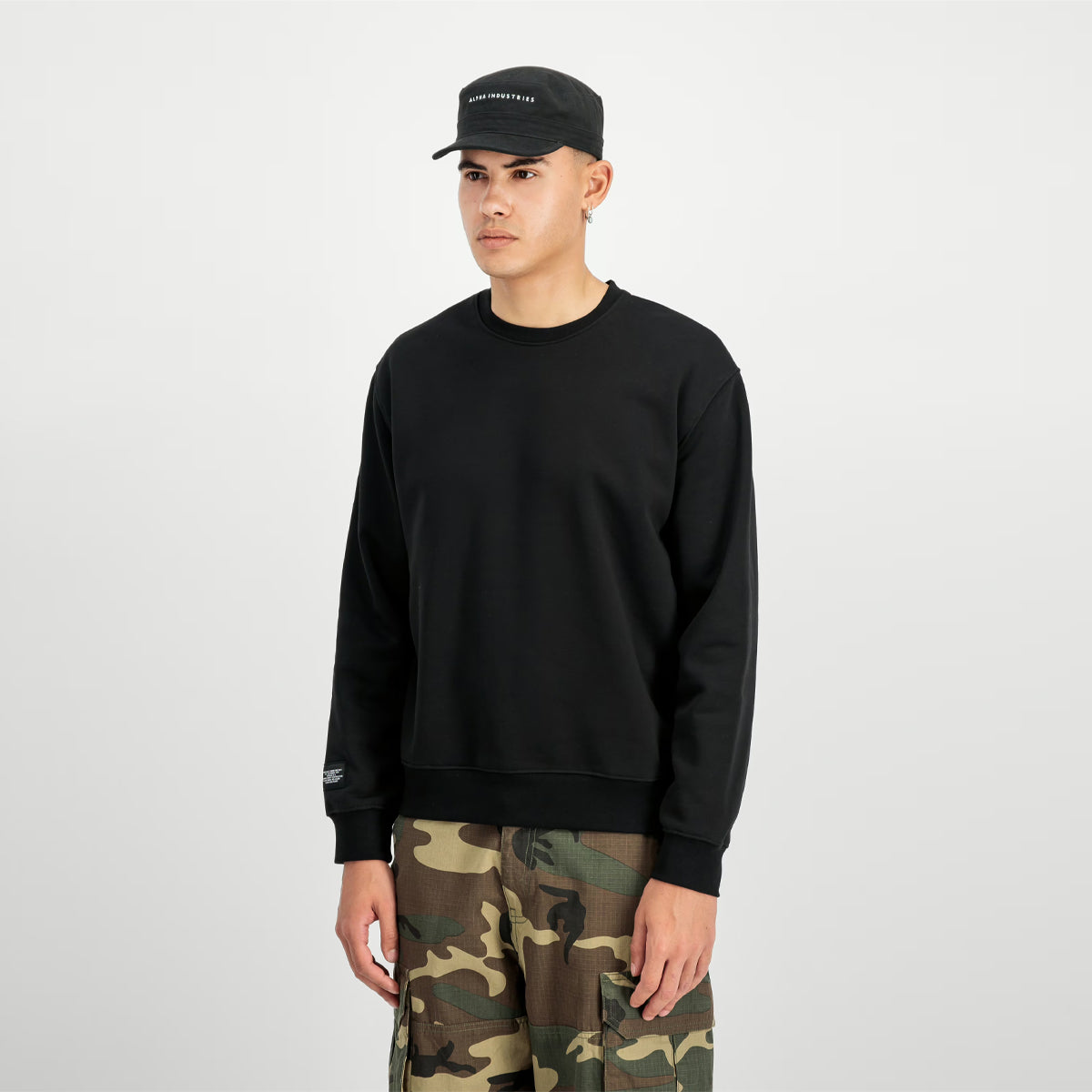 Felpa Label Backprint Black