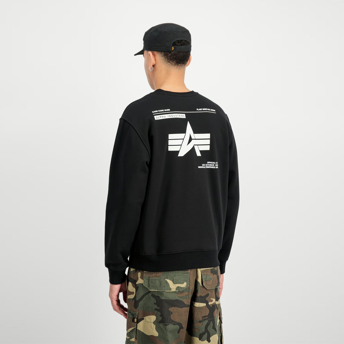 Felpa Label Backprint Black