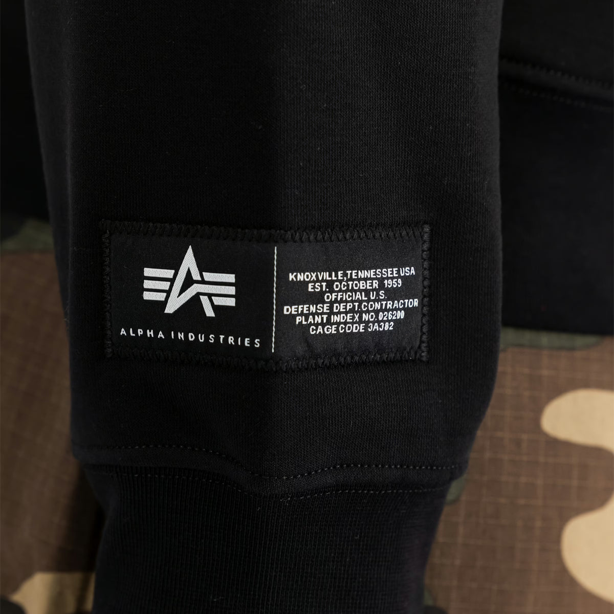 Felpa Label Backprint Black