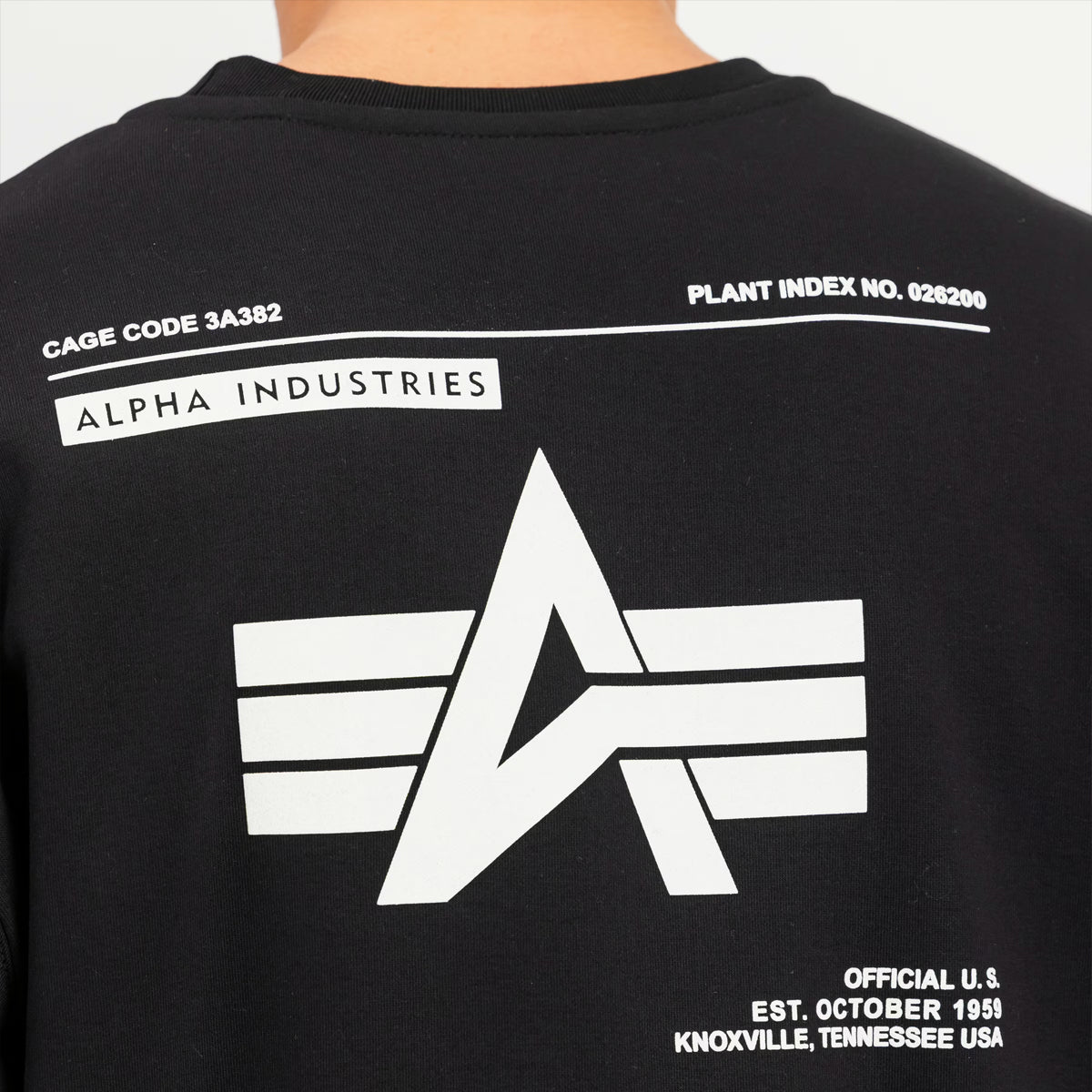 Felpa Label Backprint Black