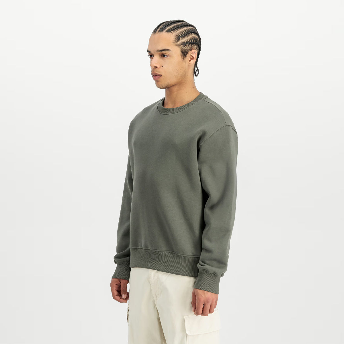 Felpa Label Backprint Dark Olive