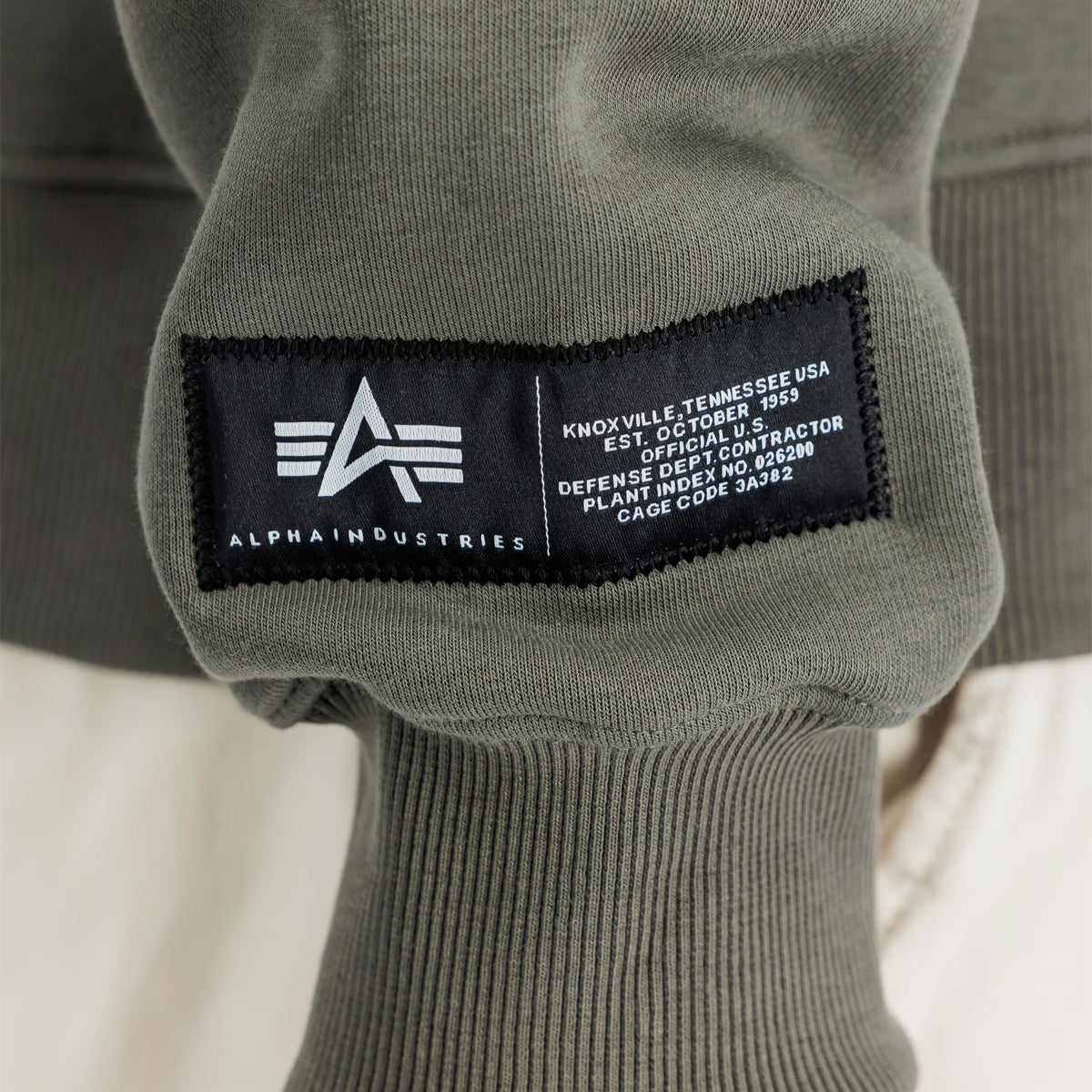 Felpa Label Backprint Dark Olive