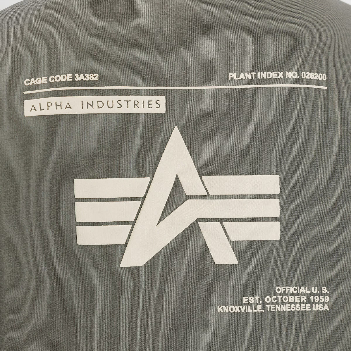 Felpa Label Backprint Dark Olive