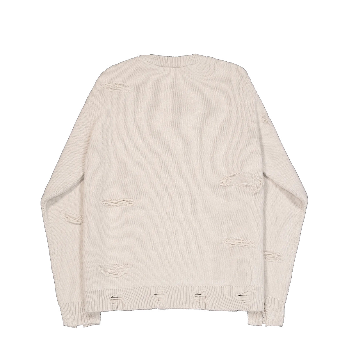 Felpa Distressed Logo Organic Beige