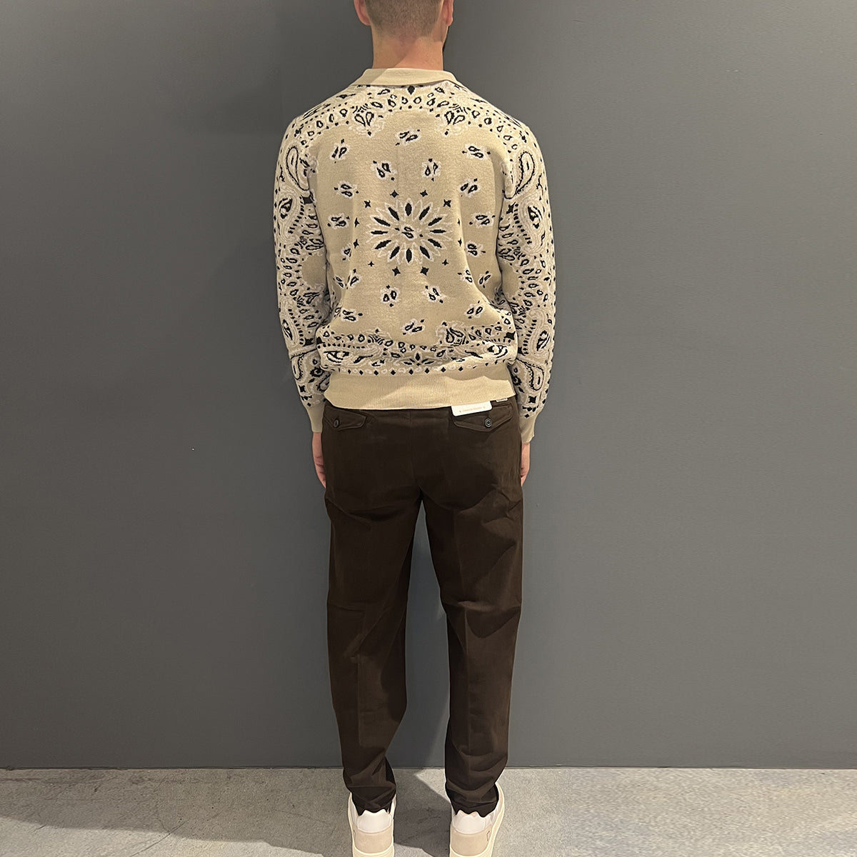 Pantaloni Alfred Chino Pinces Moka