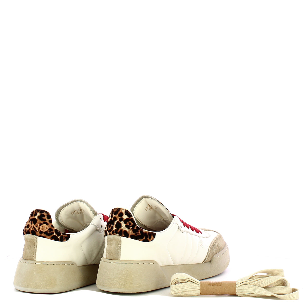 Sneakers Jiha Donna White Leopard