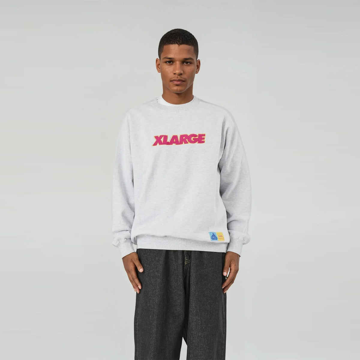 Felpa Standard Logo Crewneck Ash