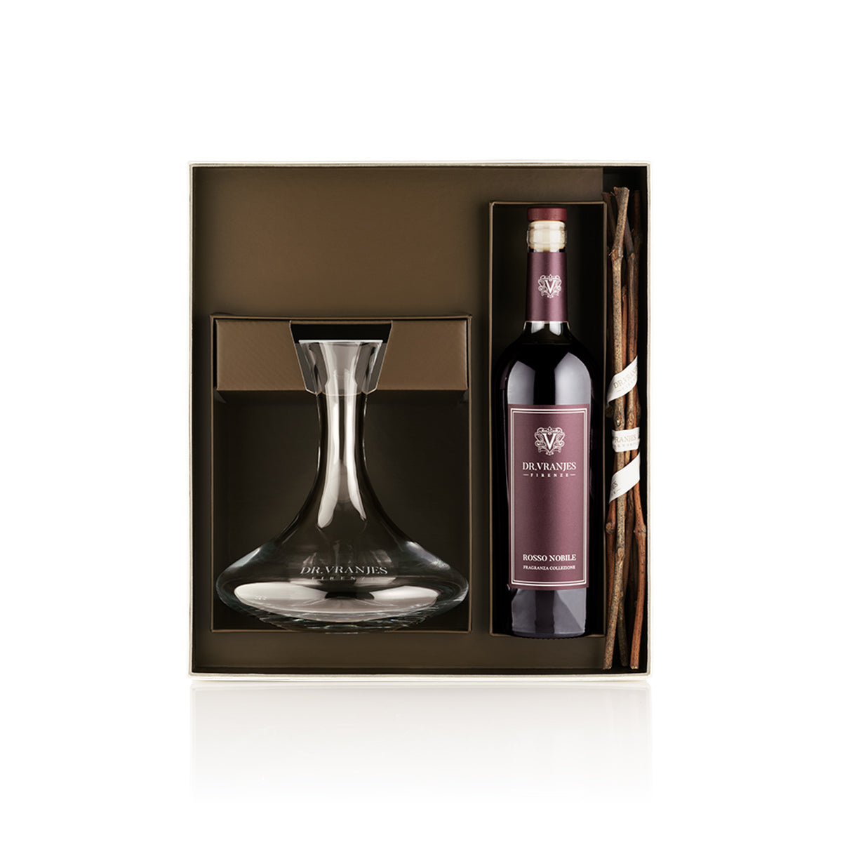 Decanter Rosso Nobile e Bottiglia Bordolese 750 ml