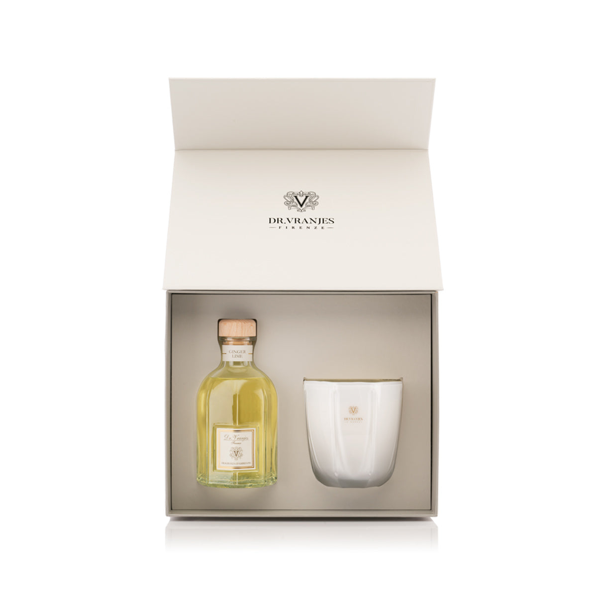 Gift Box Ginger Lime 500 ml + Candela 500 gr