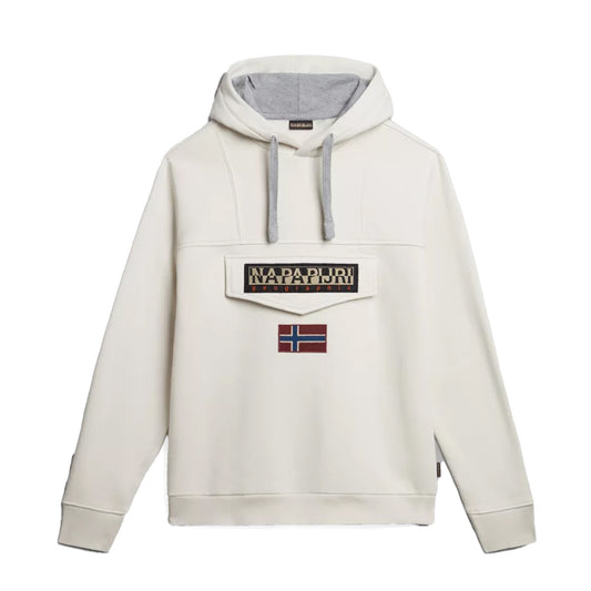 Felpa con cappuccio Burgee White Whisper