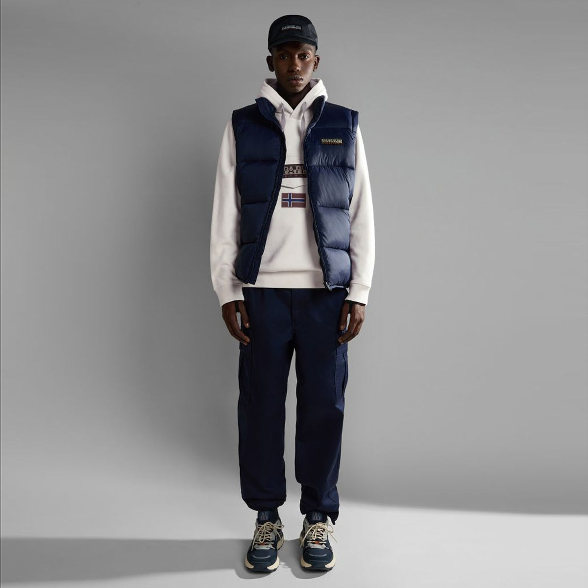 Felpa con cappuccio Burgee White Whisper