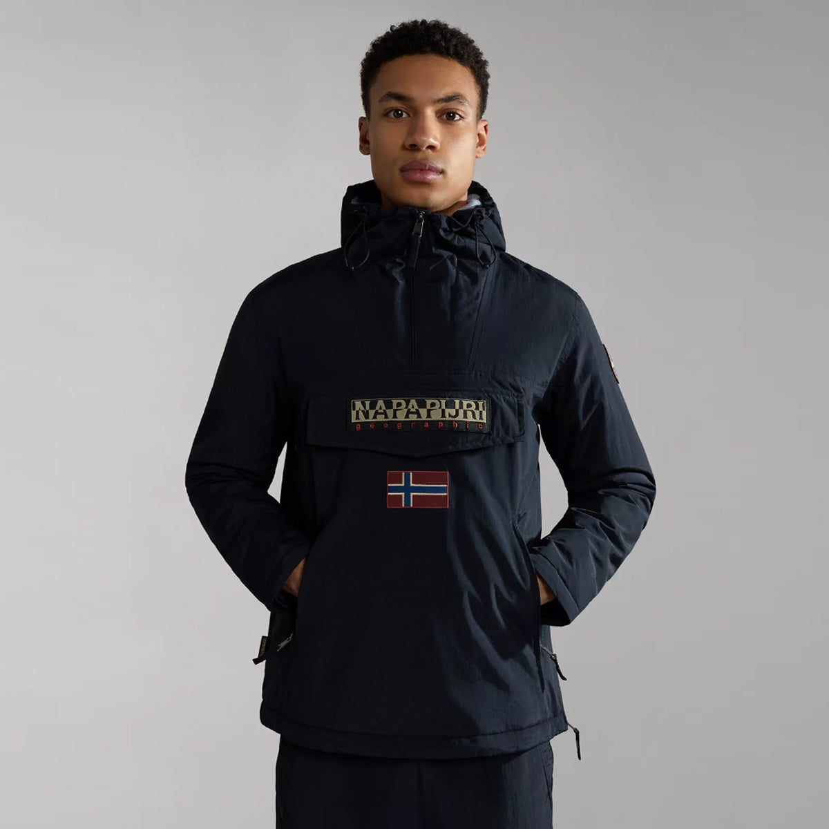 Giacca a vento Rainforest Pocket Black