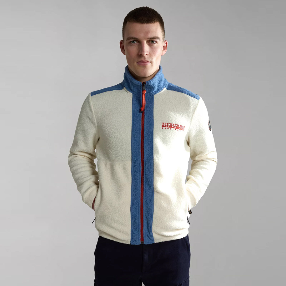 Felpa con zip Anderby Whitecap Gray