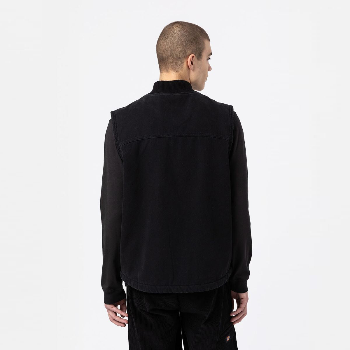 Gilet Duck Canvas Washed Black