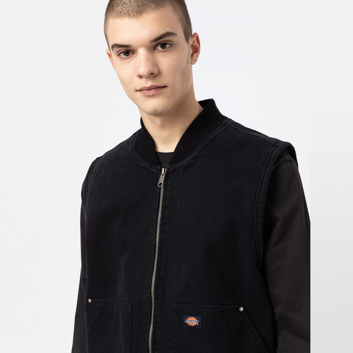 Gilet Duck Canvas Washed Black