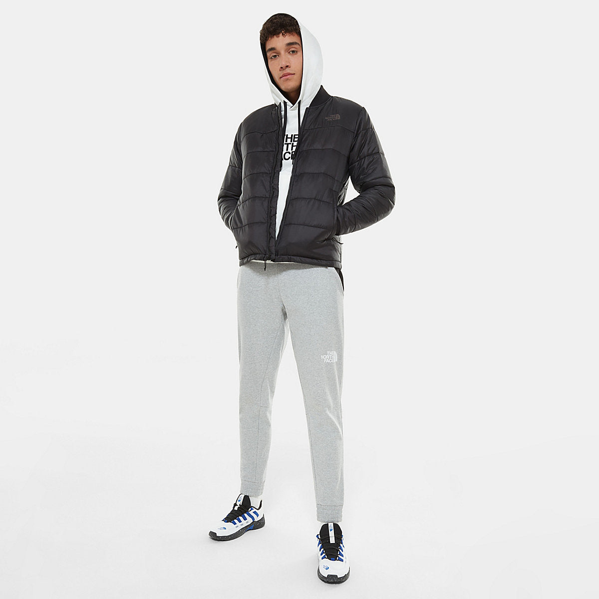 Felpa con cappuccio Drew Peak TNF White TNF Black