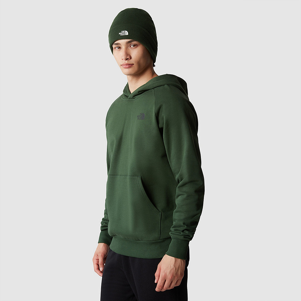 Felpa con cappuccio Raglan Redbox Pine Needle