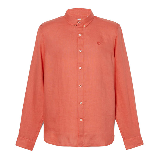 Camicia in lino Mill Brook Burnt Sienna