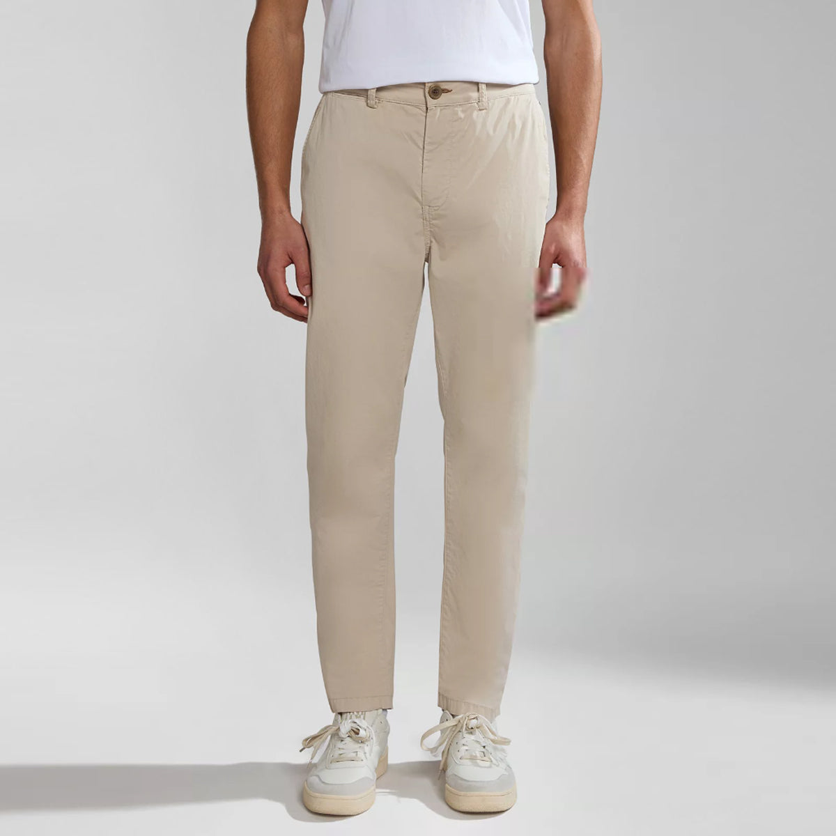Pantaloni Chino Estivi Puyo Beige Silver