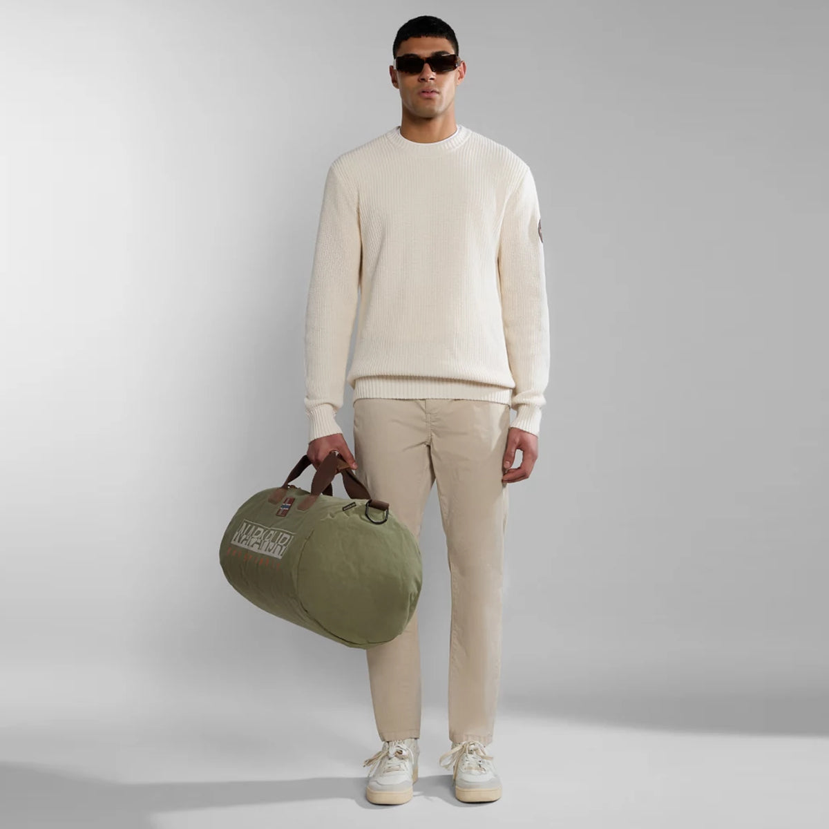 Pantaloni Chino Estivi Puyo Beige Silver