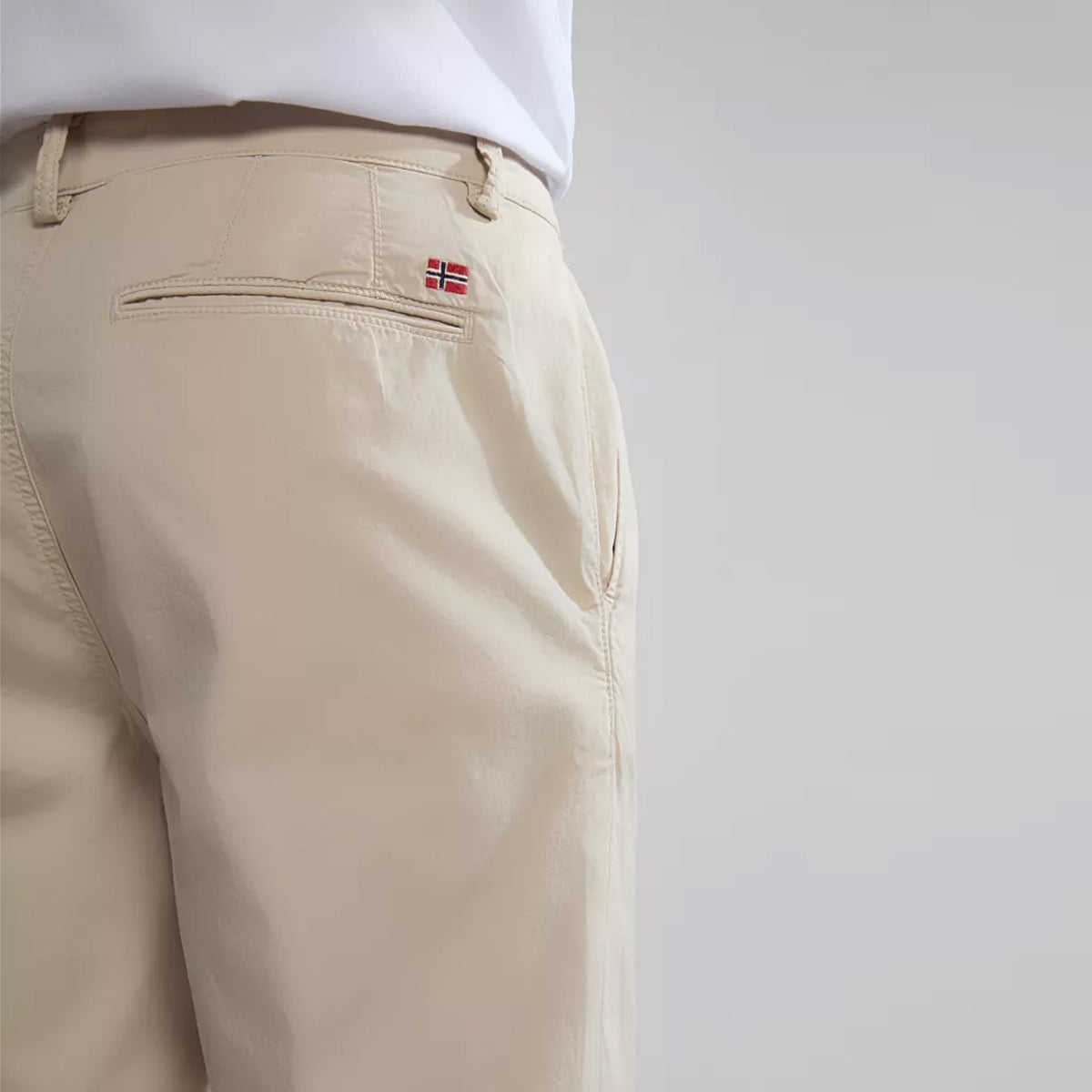 Pantaloni Chino Estivi Puyo Beige Silver