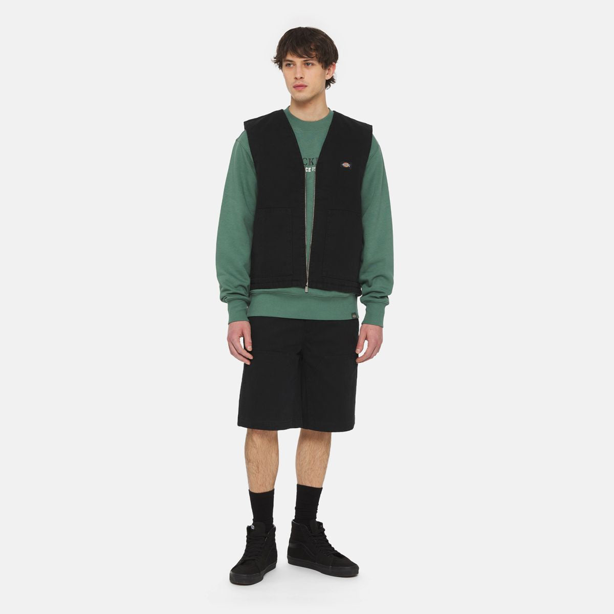 Gilet Duck Canvas Summer Washed Black