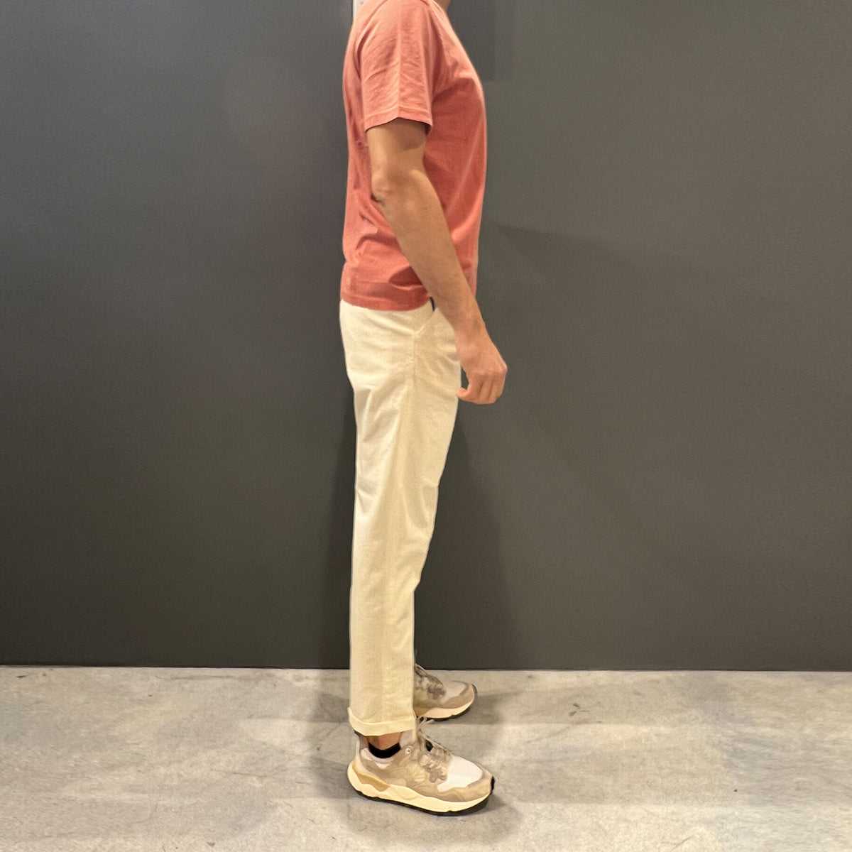Pantaloni Alfred Chino Pinces Ivory
