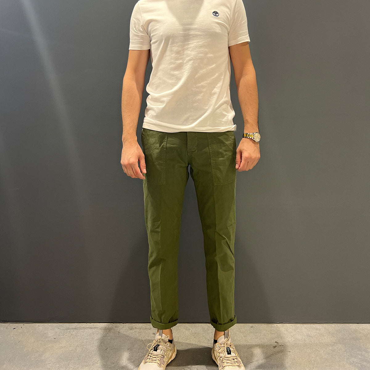 Pantaloni Wayne Fatigue Army Green