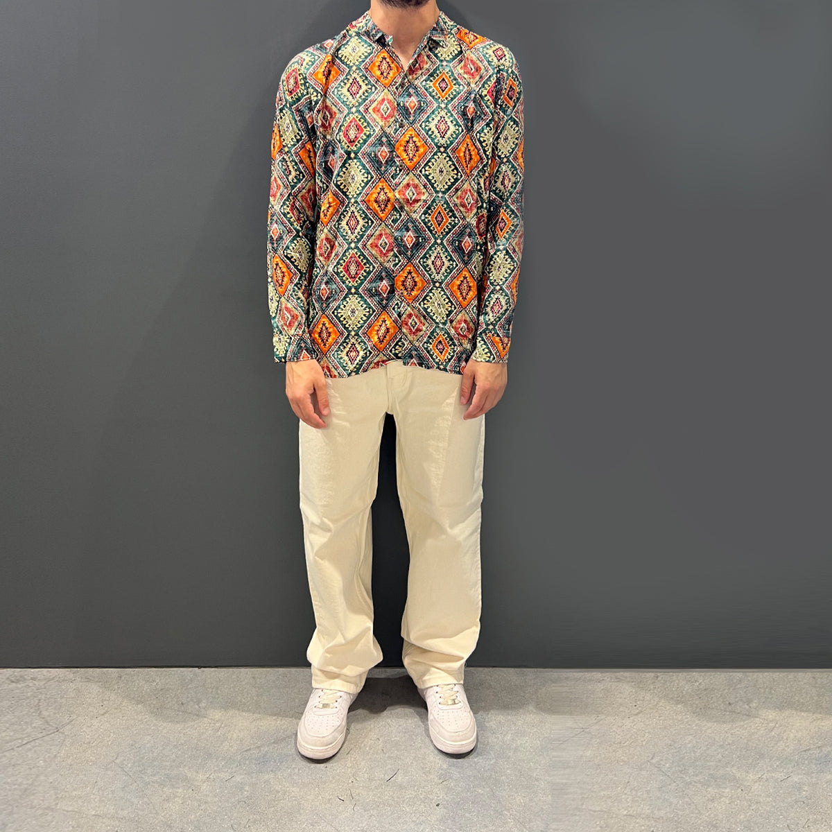 Camicia Long Sleeve Shirt Palenque Green