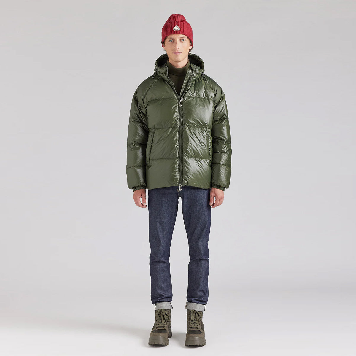 Giubbetto Sten Shiny Deep Khaki