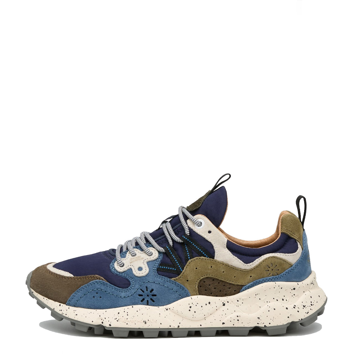 Sneakers Yamano 3 Suede Light Brown Light Blue Violet