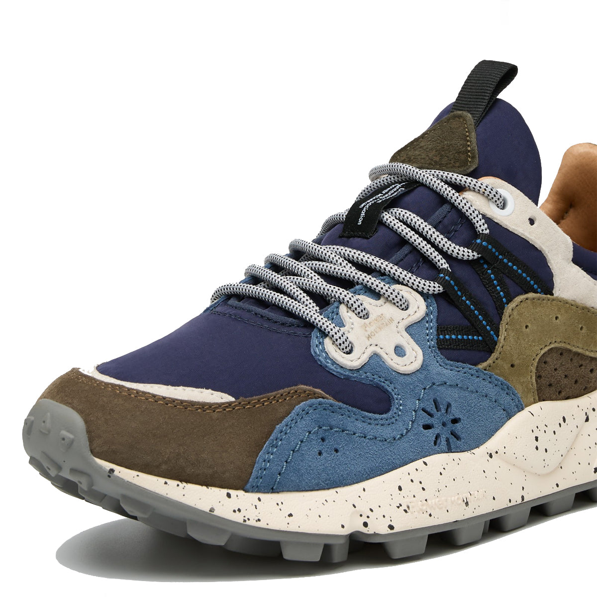 Sneakers Yamano 3 Suede Light Brown Light Blue Violet