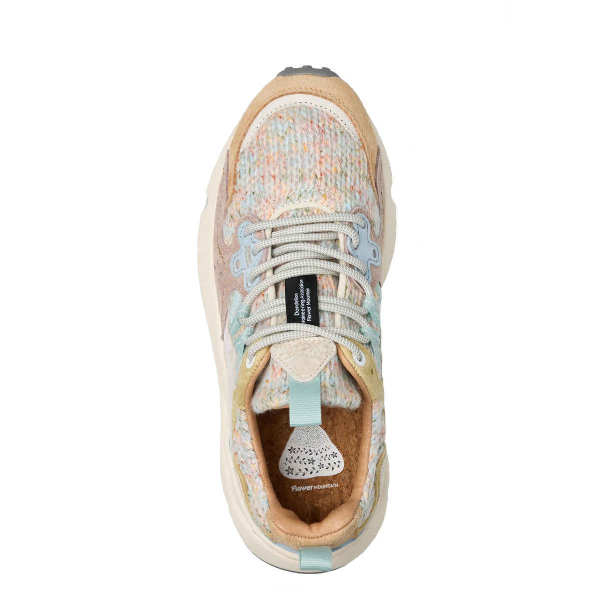 Sneakers Yamano 3 Suede Woolen Knitting Cream Bone