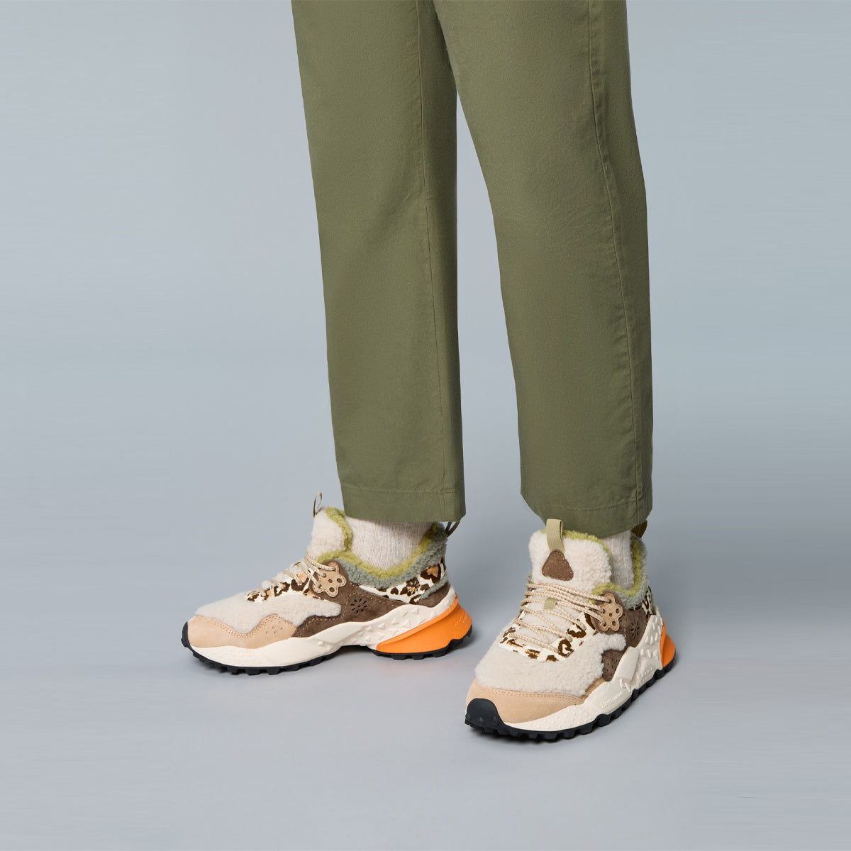 Sneakers Kotetsu Suede Shearling Cipria Multi