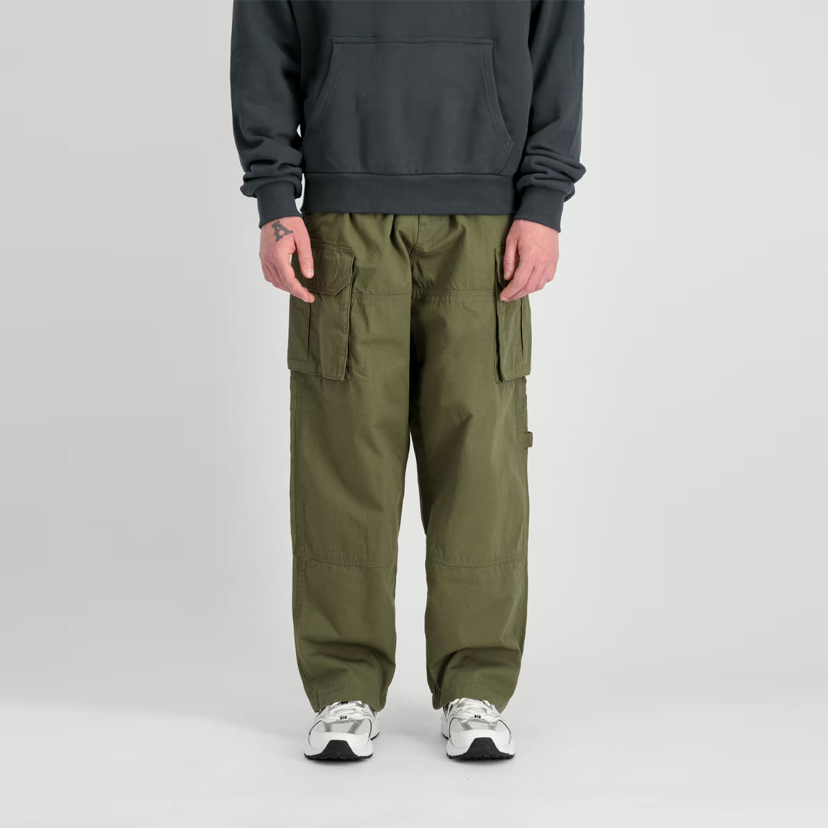 Pantaloni Ripstop Patchwork Dark Olive