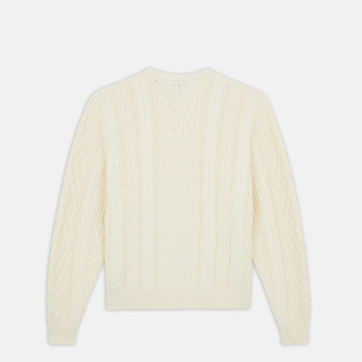 Maglione Script Cable Whitecap Gray