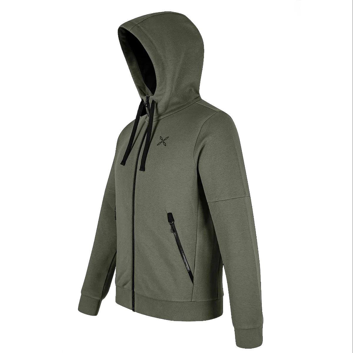 Felpa Logo Cotton Verde Salvia Delavé