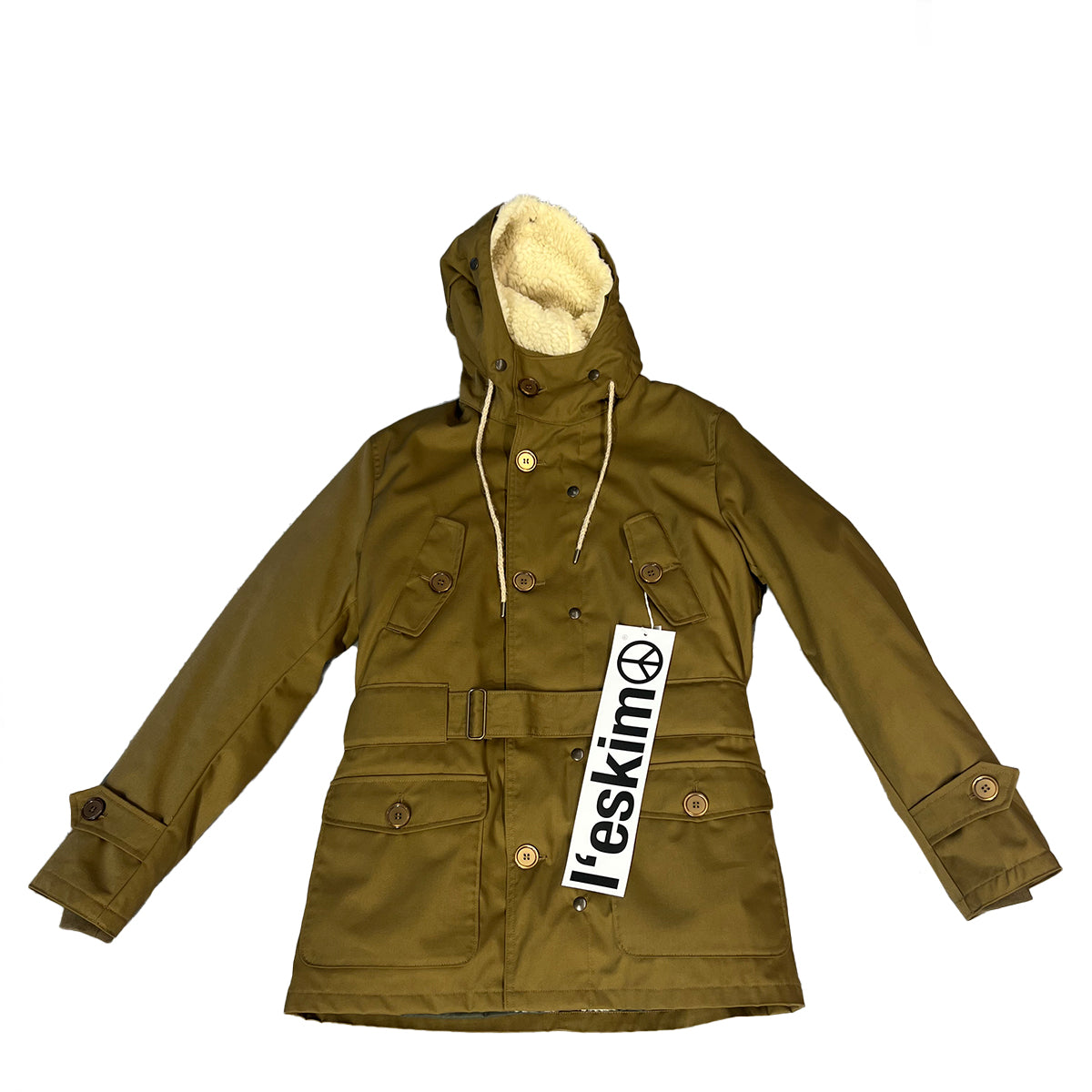 Cappotto Eskimo Mini Tecnogabardina Cammello Unito
