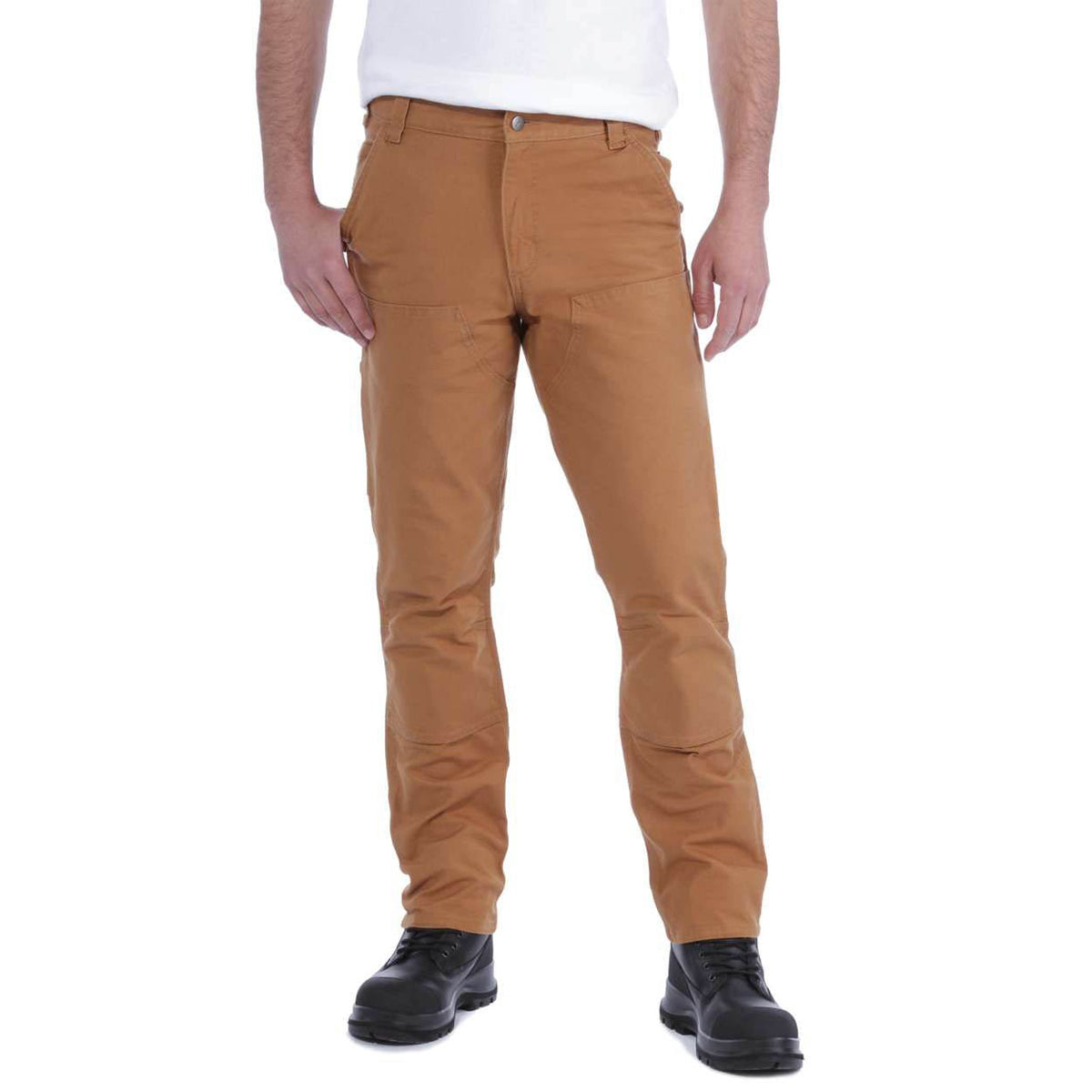 Pantaloni Straight Fit Duck Double Front Brown