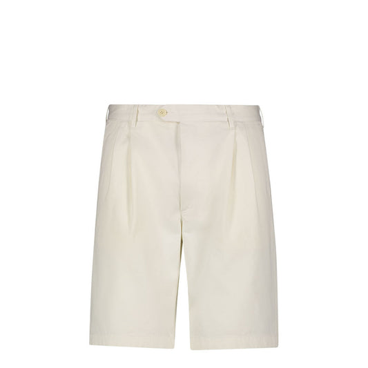 Bermuda Damasco chino Bianco Ottico