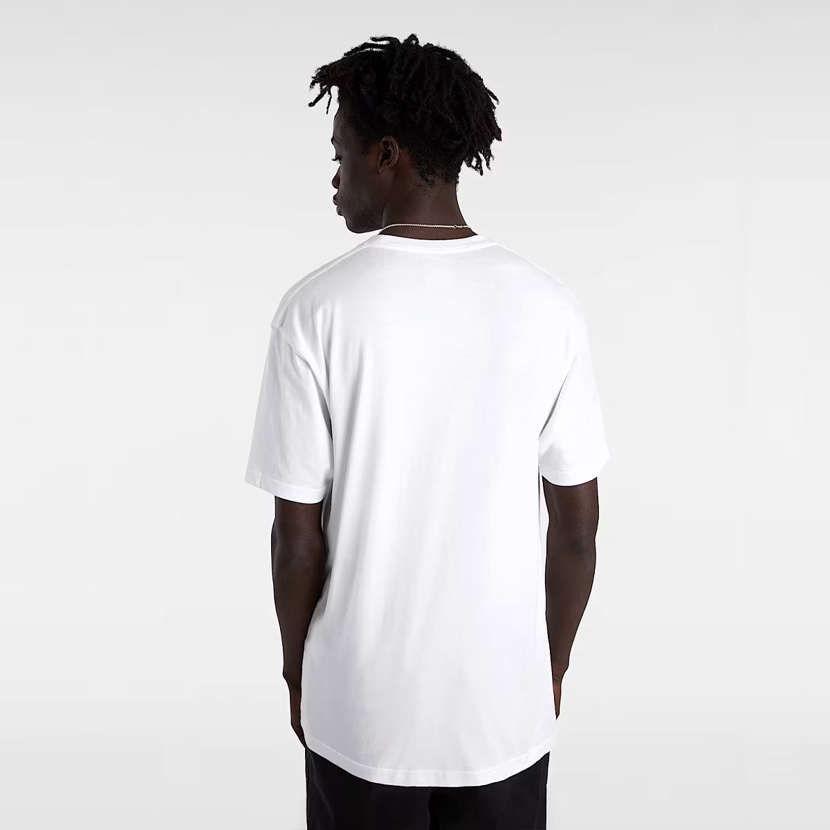 T-Shirt Left Chest Logo White Black