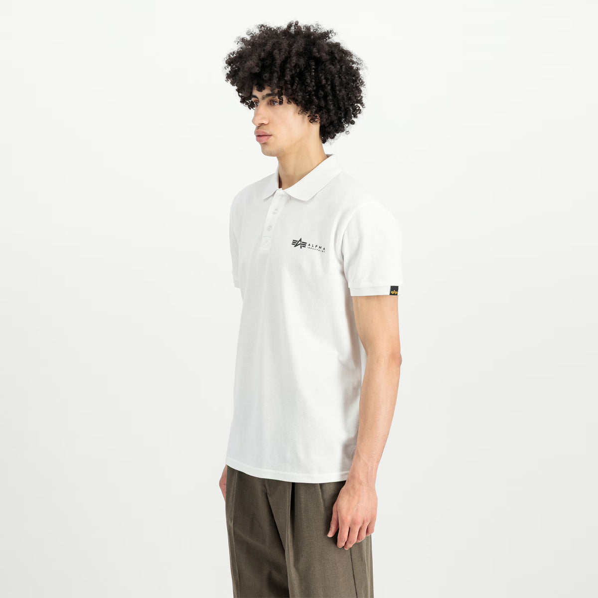 Basic Small Logo Polo White