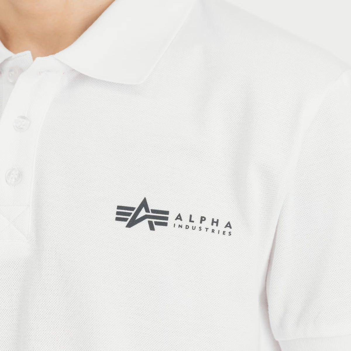 Basic Small Logo Polo White
