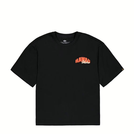 T-Shirt Hawaii Aloha Back Print Black