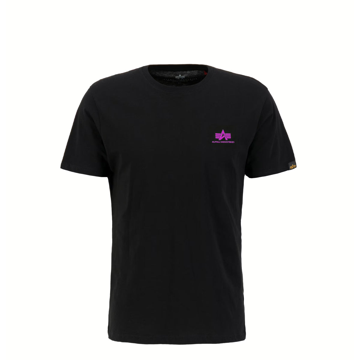 T-Shirt Basic T Small Logo Black Magenta